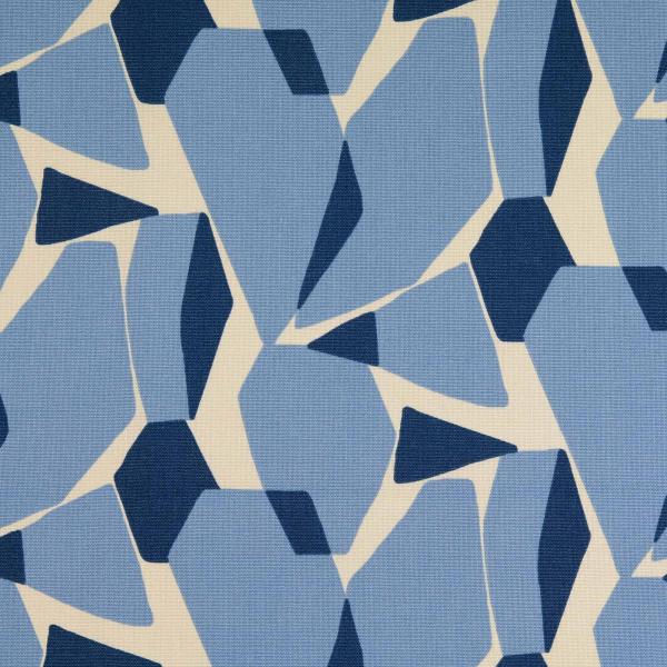 Canvas, bleu/naturweiß